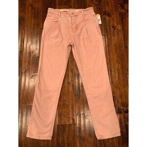 Pilcro and the Letterpress Pink Button Ankle Length Jeans, Size 26